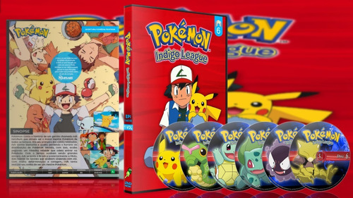 Dvd Anime Pokémon 1ª Temporada Liga Indígo Dublado